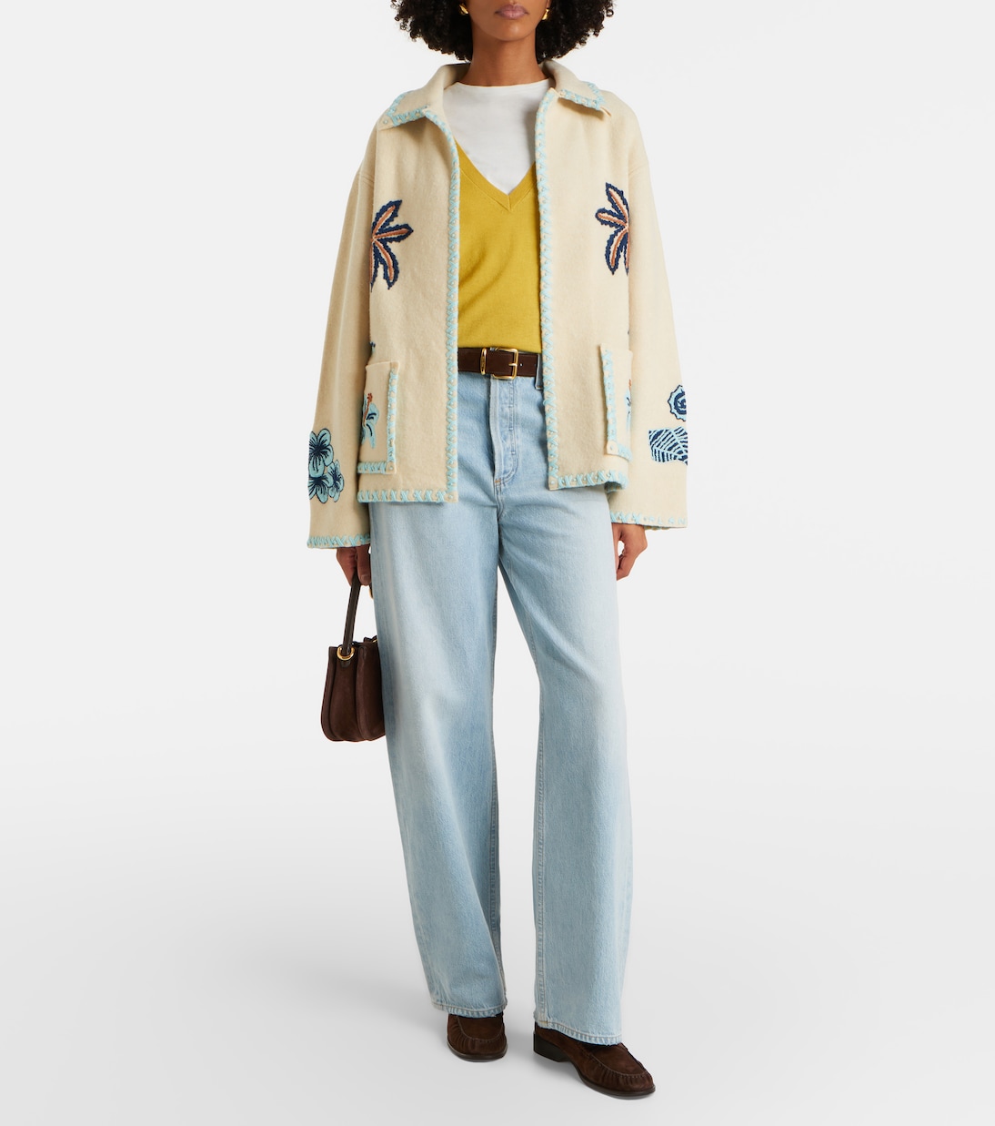 Bestickte Jacke Remember Me aus Schurwolle | Alanui