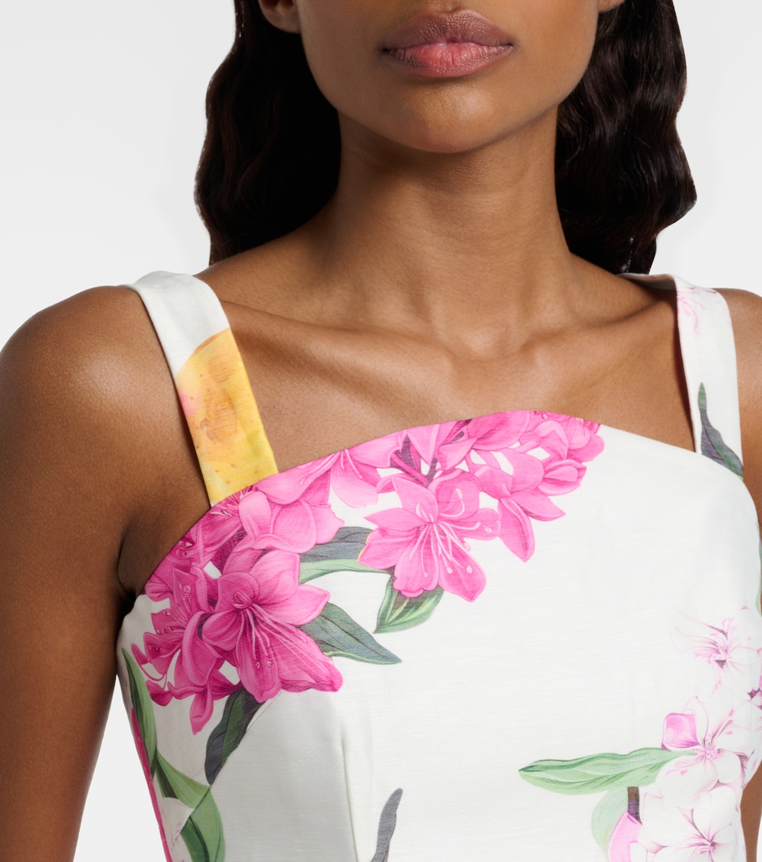 Isadora printed linem-blend top | Leo Lin