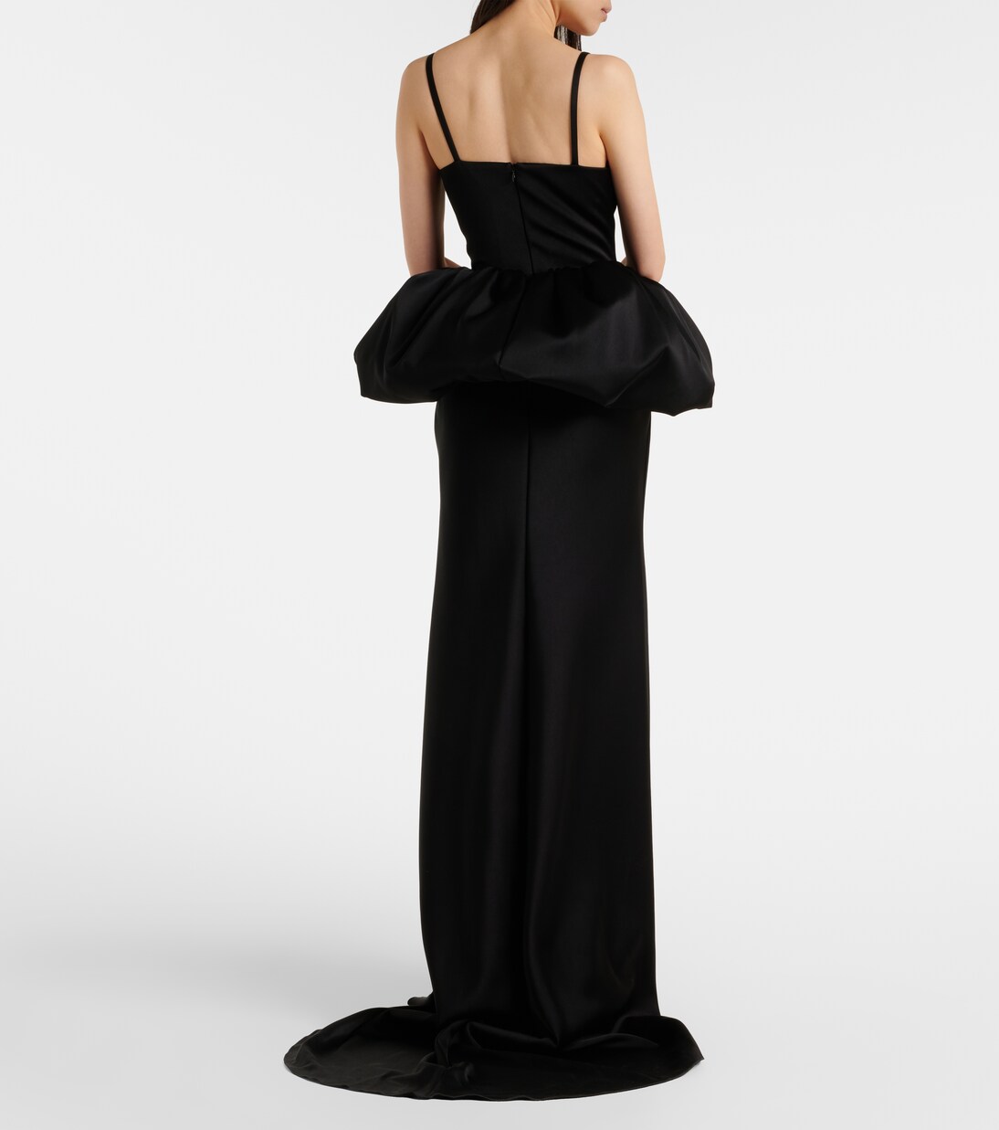 Embroidered peplum gown | David Koma