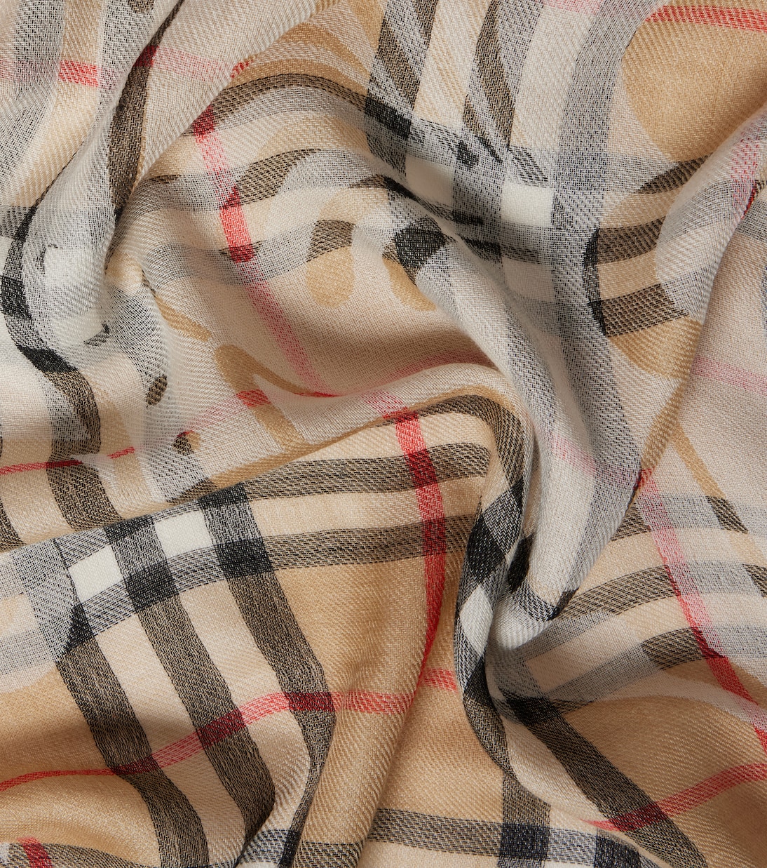 Écharpe EKD Burberry Check en laine et soie | Burberry