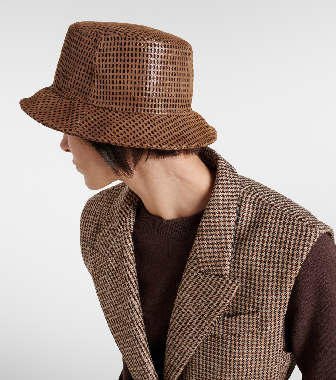 Cappello da pescatore in suede | Brunello Cucinelli