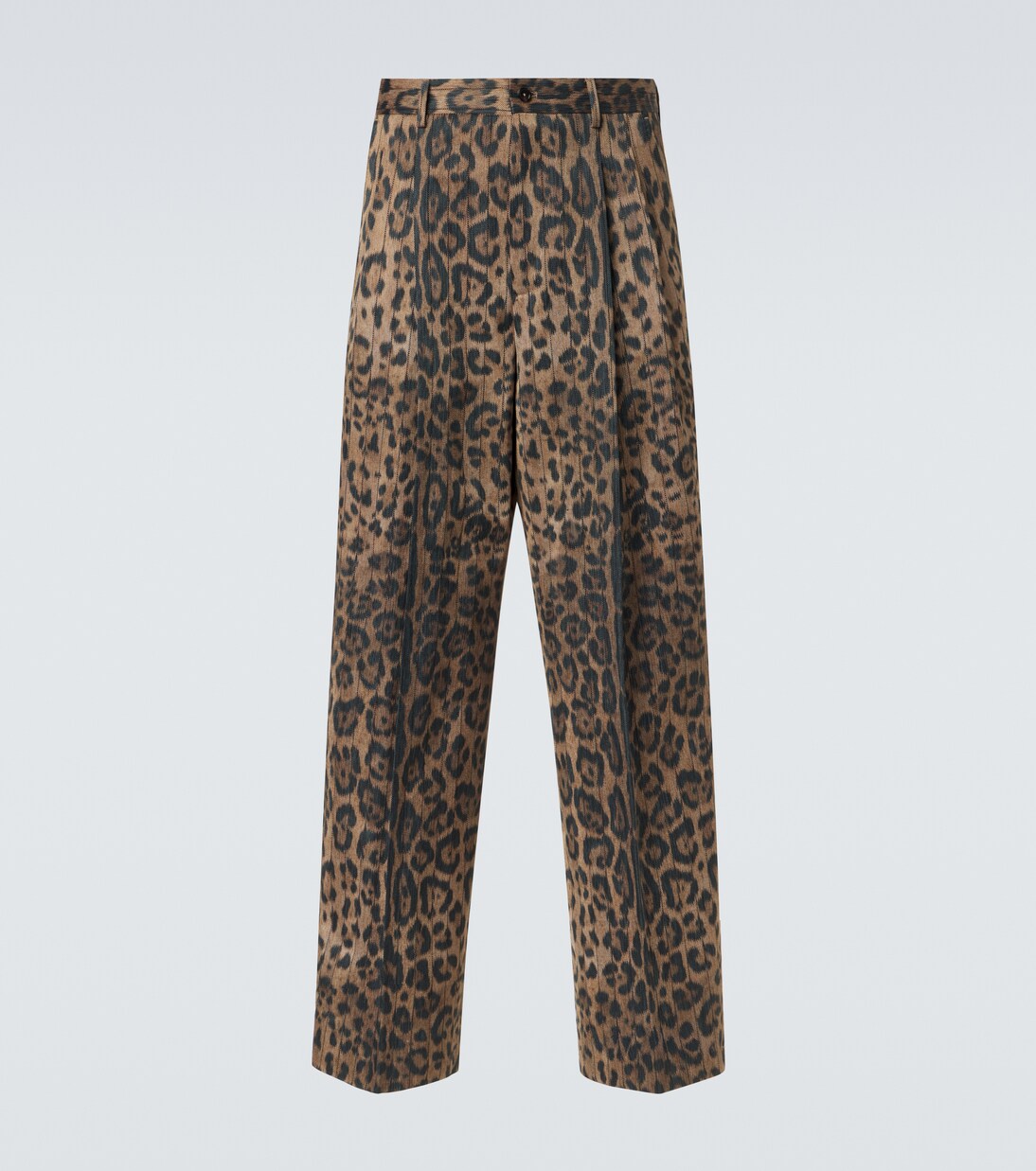 Cotton-blend straight pants | Dolce&Gabbana