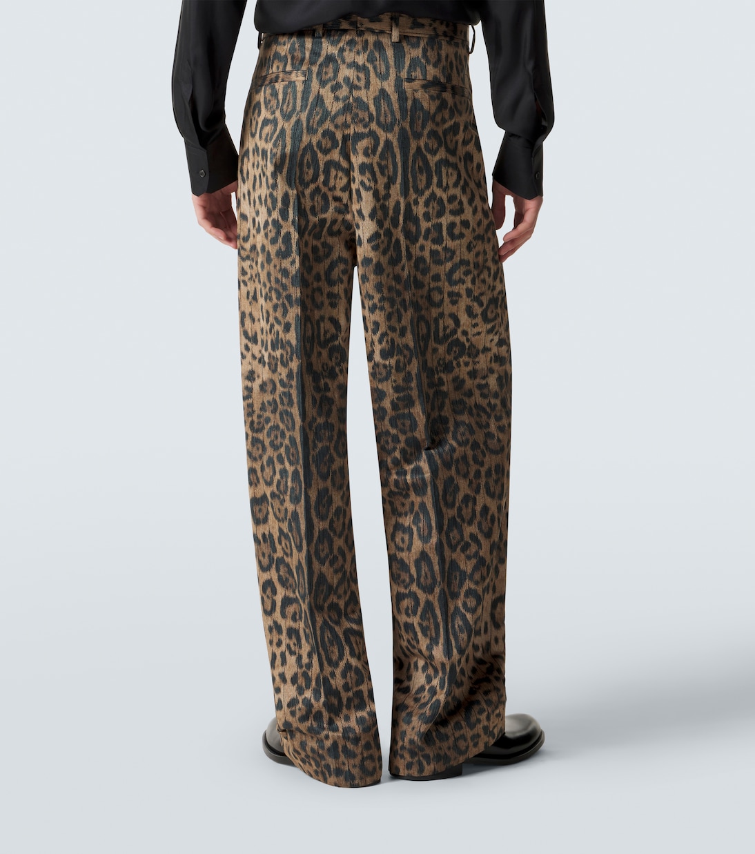 Cotton-blend straight pants | Dolce&Gabbana