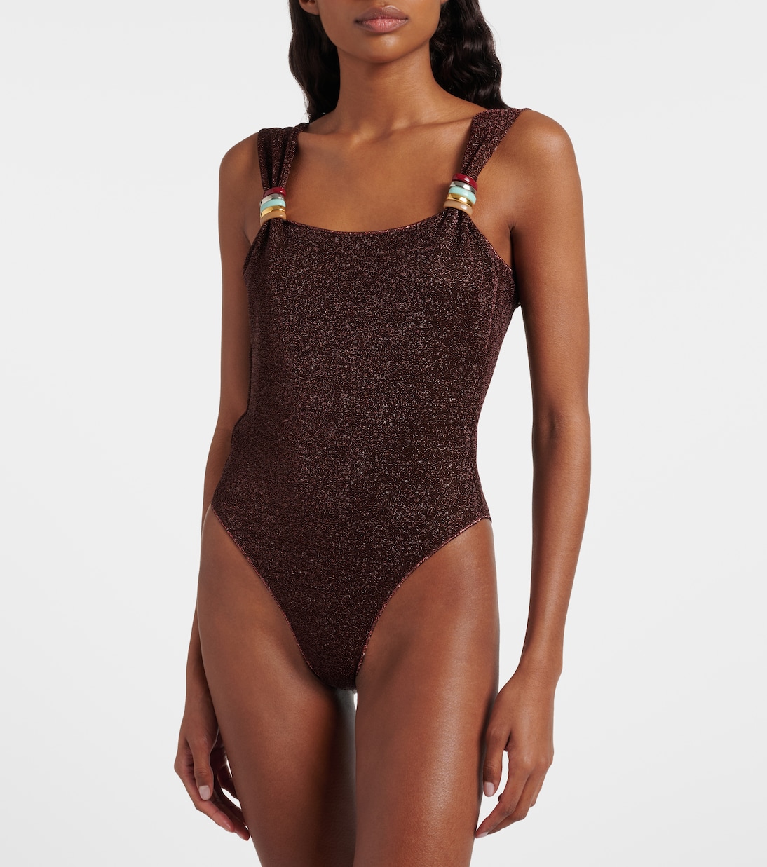 Lumière ring-detail swimsuit | Oséree