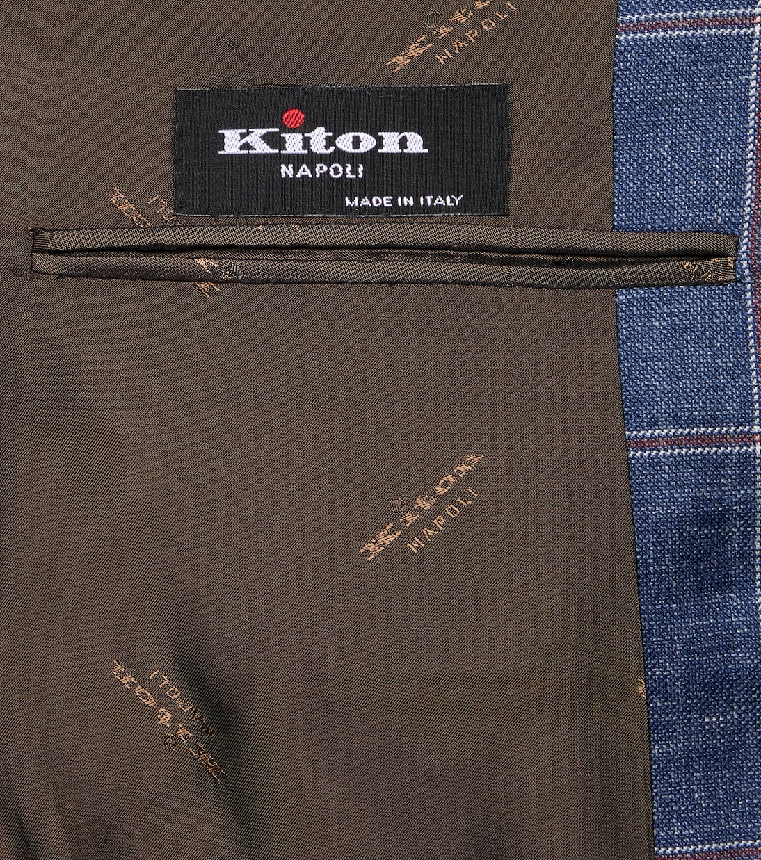 Checked cashmere, wool, silk, and linen blazer | Kiton
