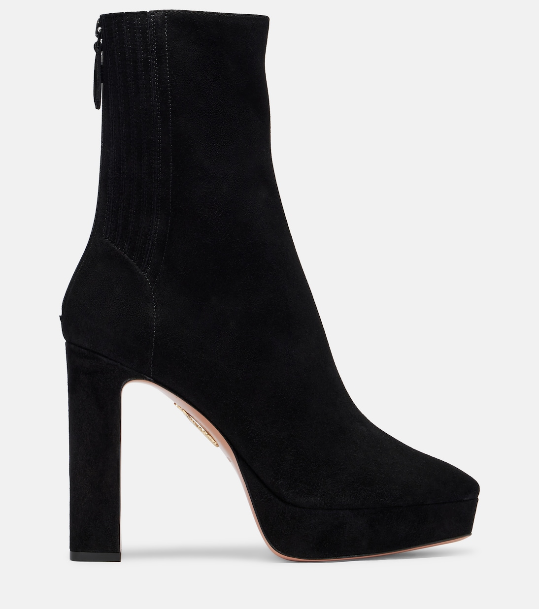 Martine 110 suede platform ankle boots | Aquazzura