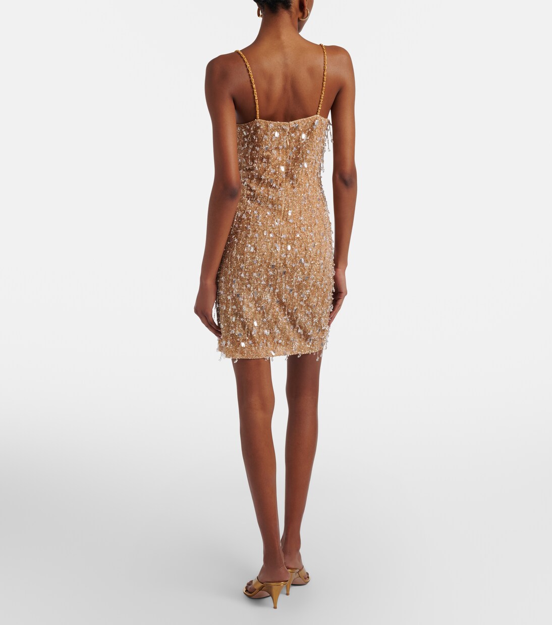 Drops of Champagne embellished minidress | Là Fuori