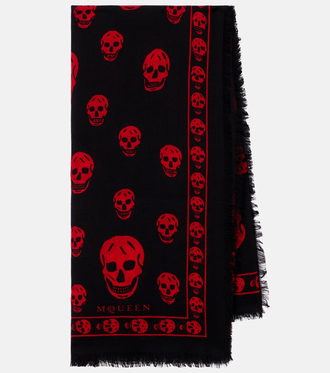 Skull wool scarf | McQueen