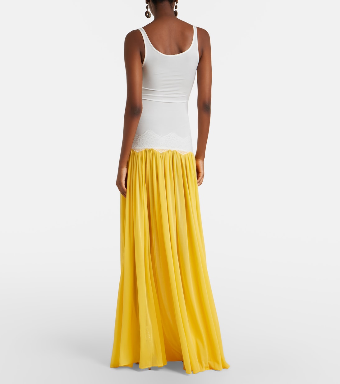 Maxikleid Verner aus Jersey mit Spitze | Christopher Esber