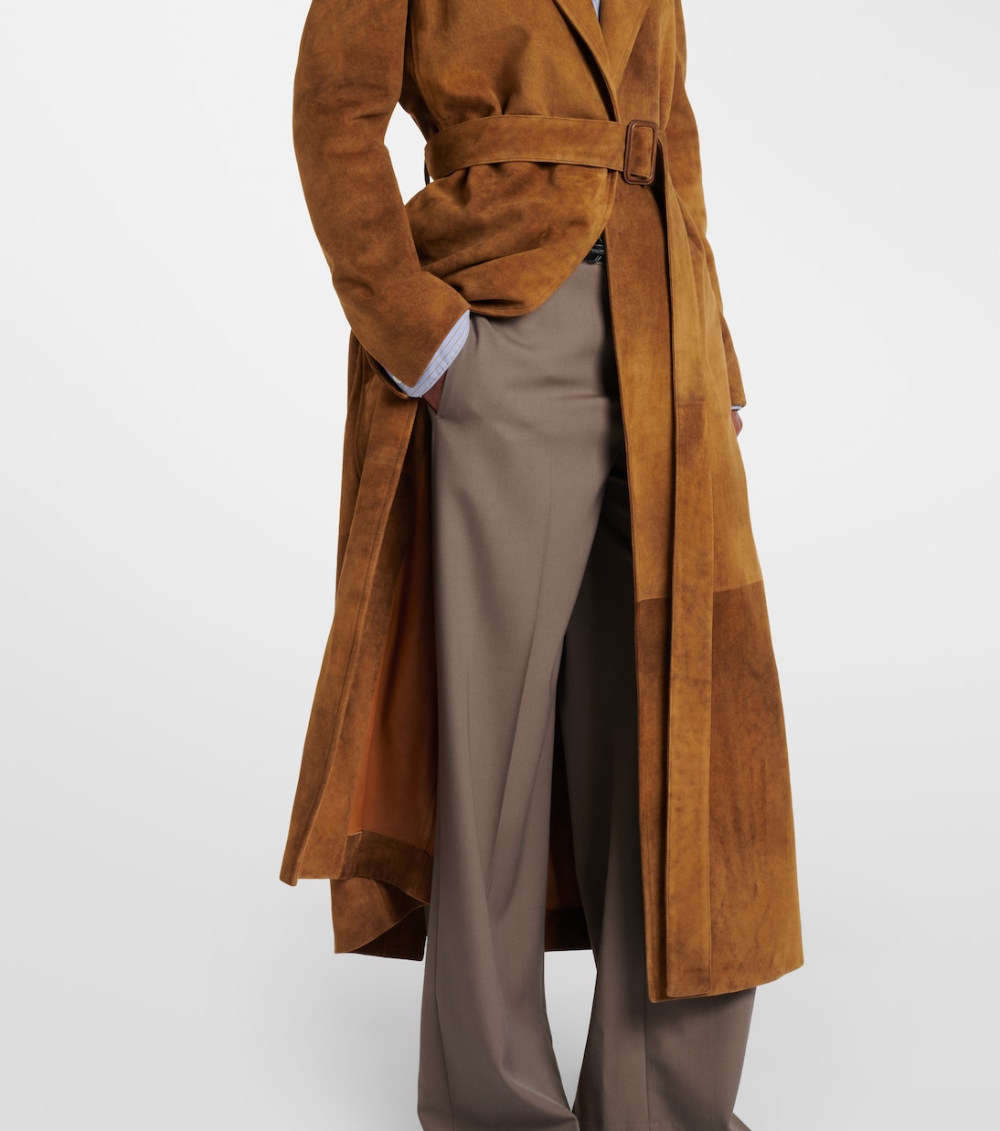 Manteau Raisa en daim | The Row