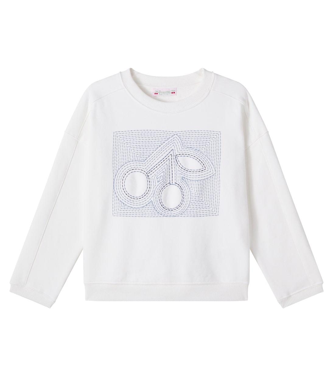 Embroidered cotton jersey sweatshirt | Bonpoint