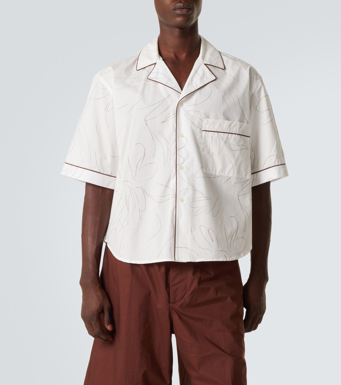 Bedrucktes Hemd aus Baumwolle | Plan C