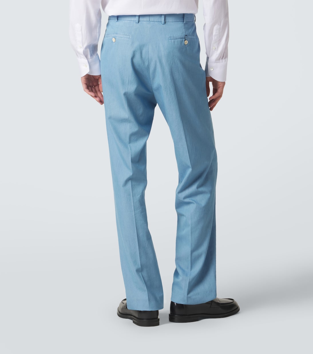 Pantalones de traje rectos de algodón | Dunhill