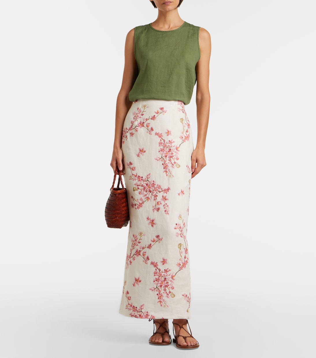 Lirica Paraiso linen maxi skirt | Agua by Agua Bendita