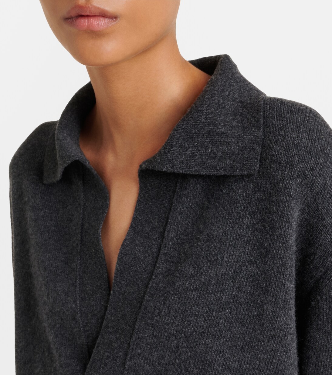 Genevieve wool and cashmere polo sweater  | Victoria Beckham