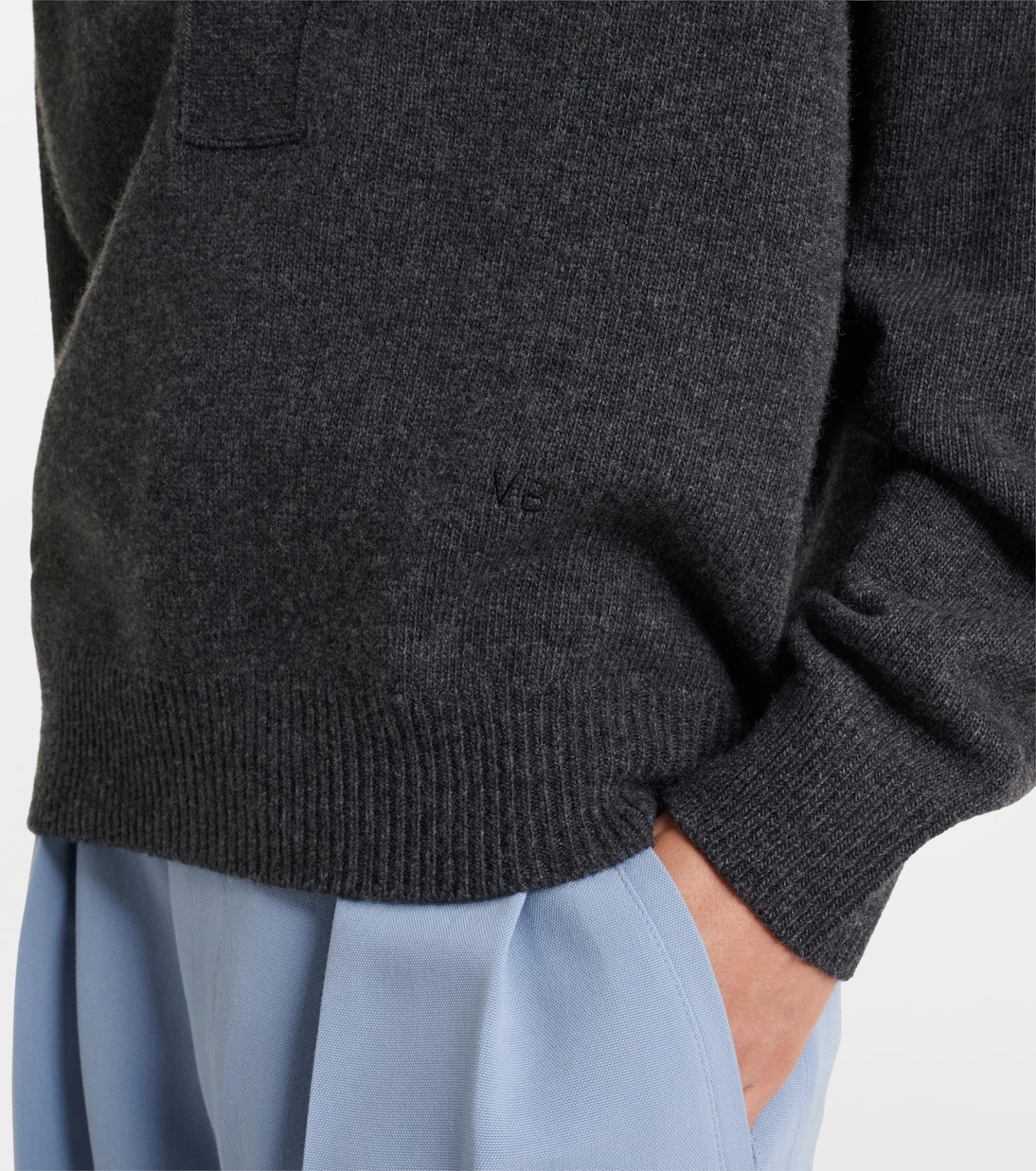 Genevieve wool and cashmere polo sweater  | Victoria Beckham
