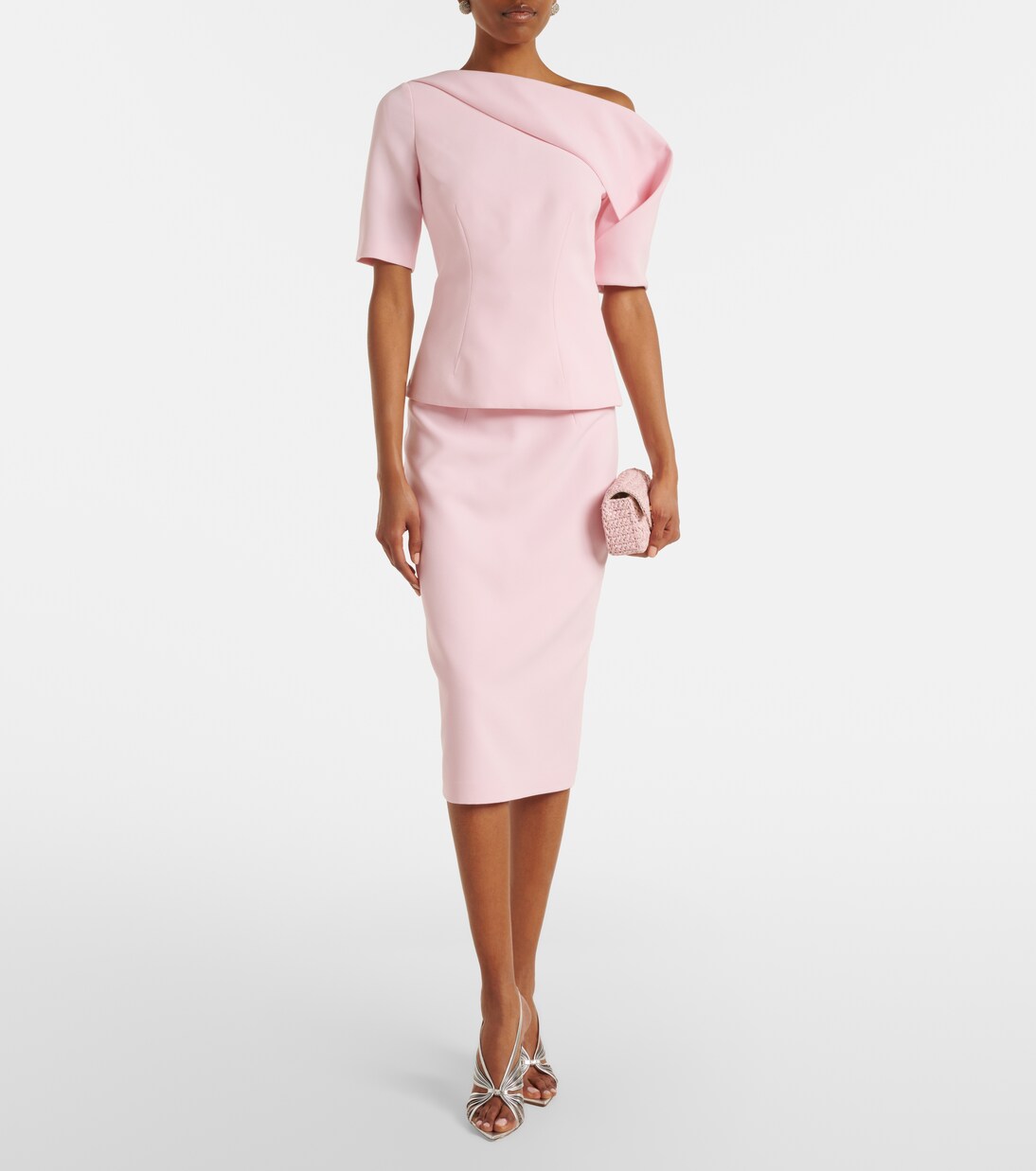 Hokuku crêpe pencil skirt | Safiyaa