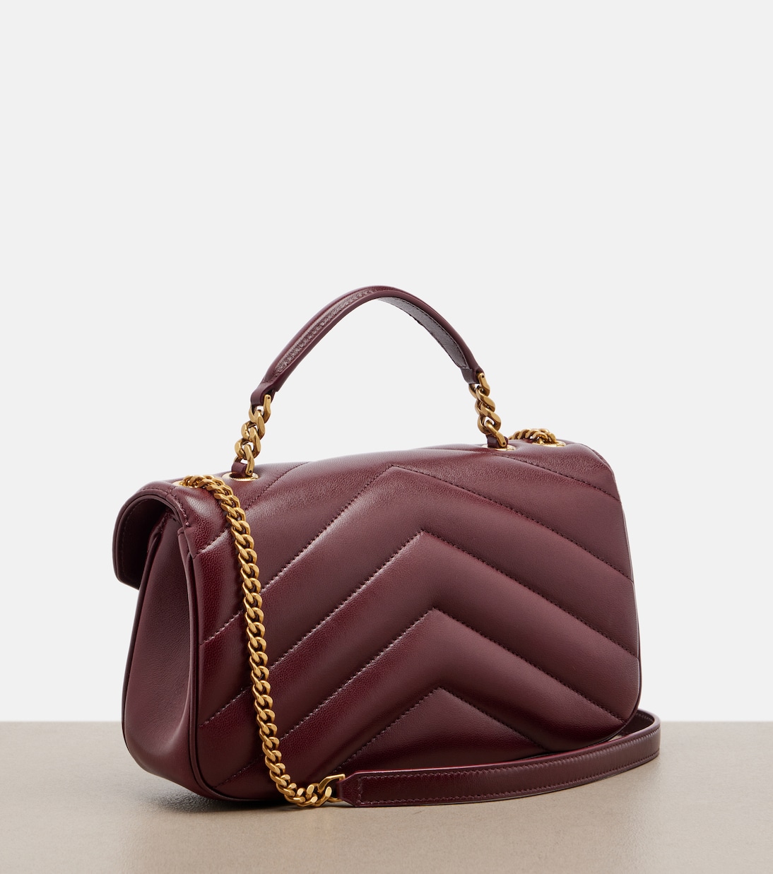 Loulou Medium matelassé leather top-handle bag | Saint Laurent