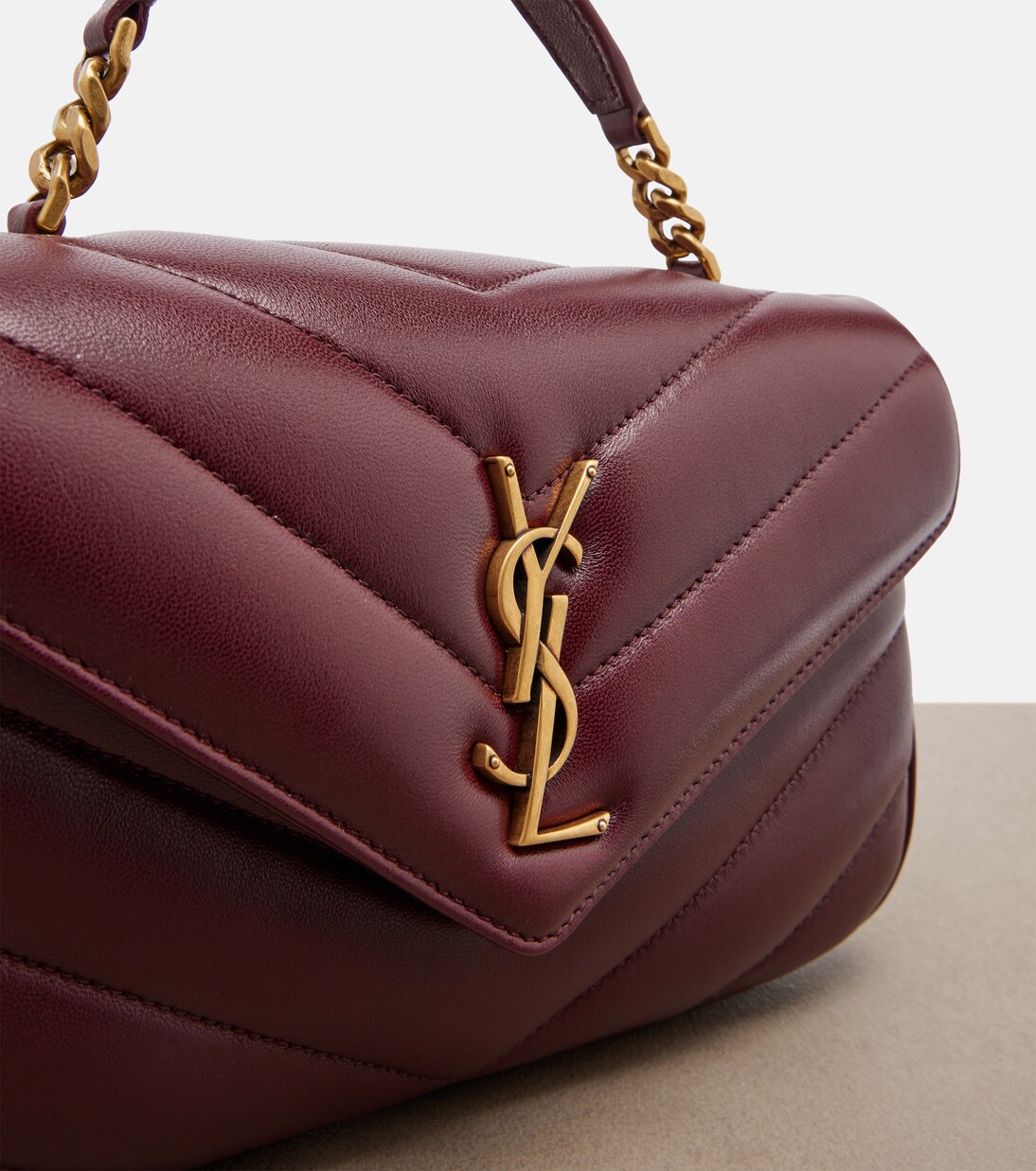 Loulou Medium matelassé leather top-handle bag | Saint Laurent
