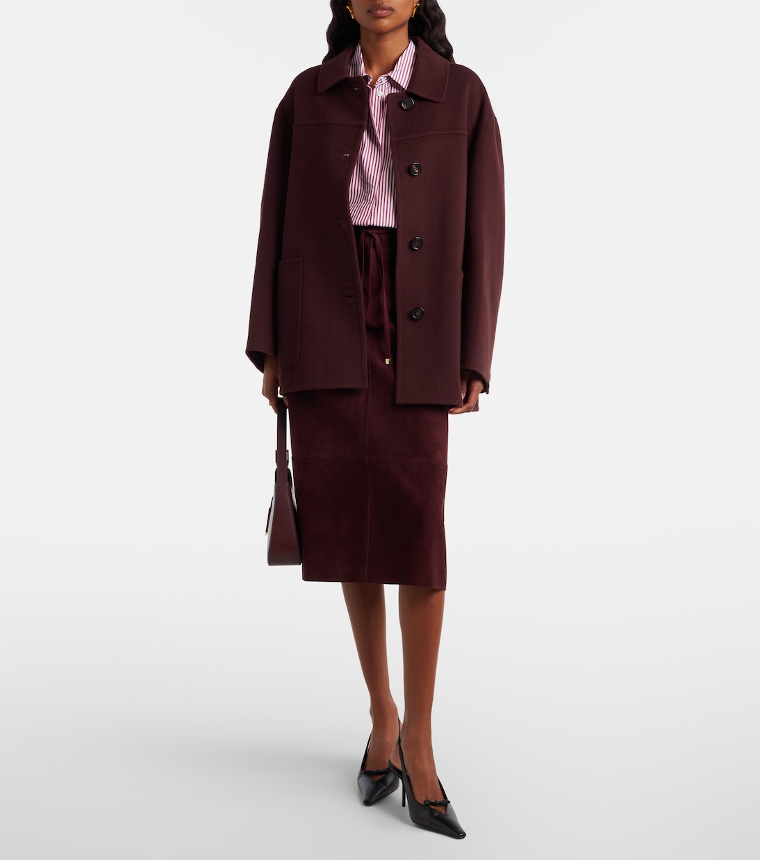 Suede midi skirt | 'S Max Mara