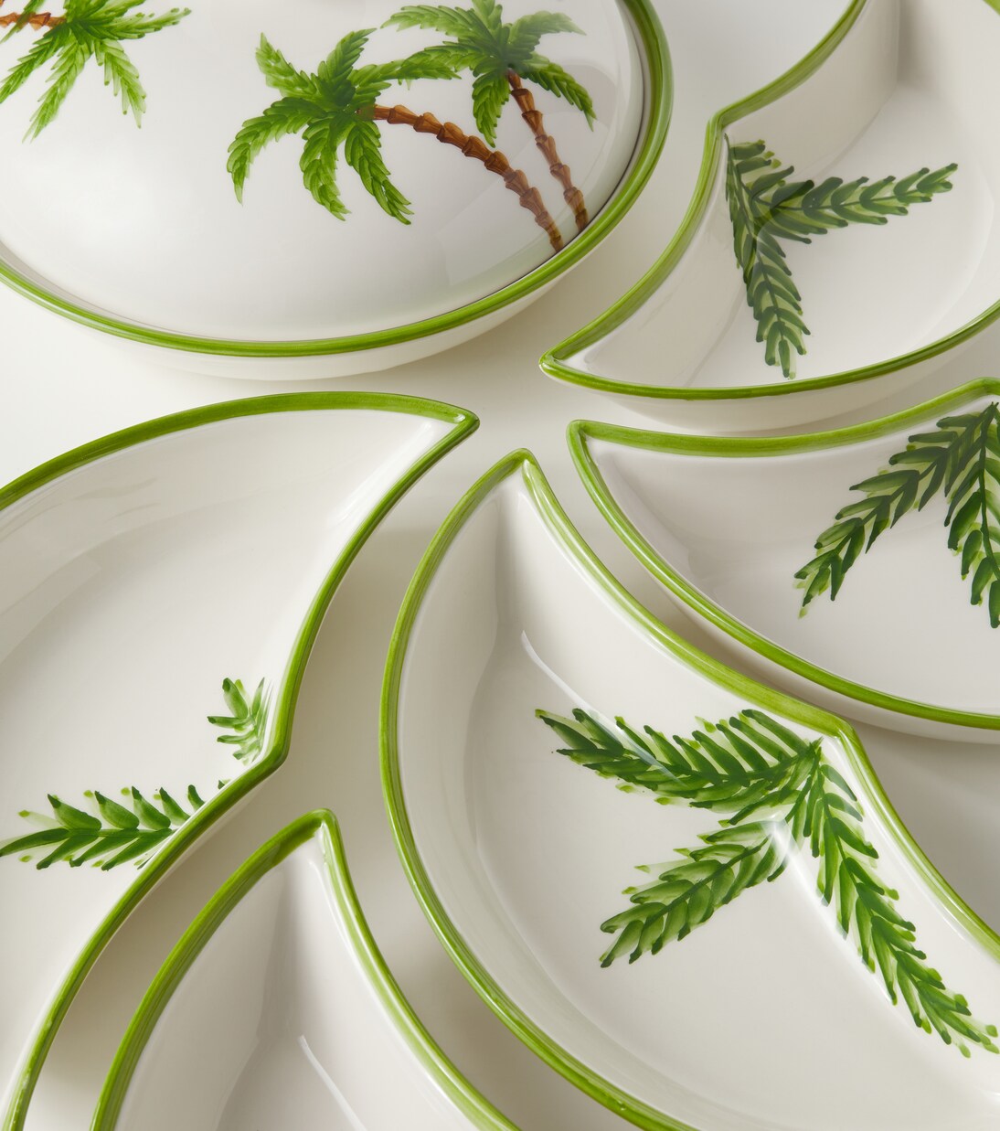 Palm ceramic tray set | Les-Ottomans