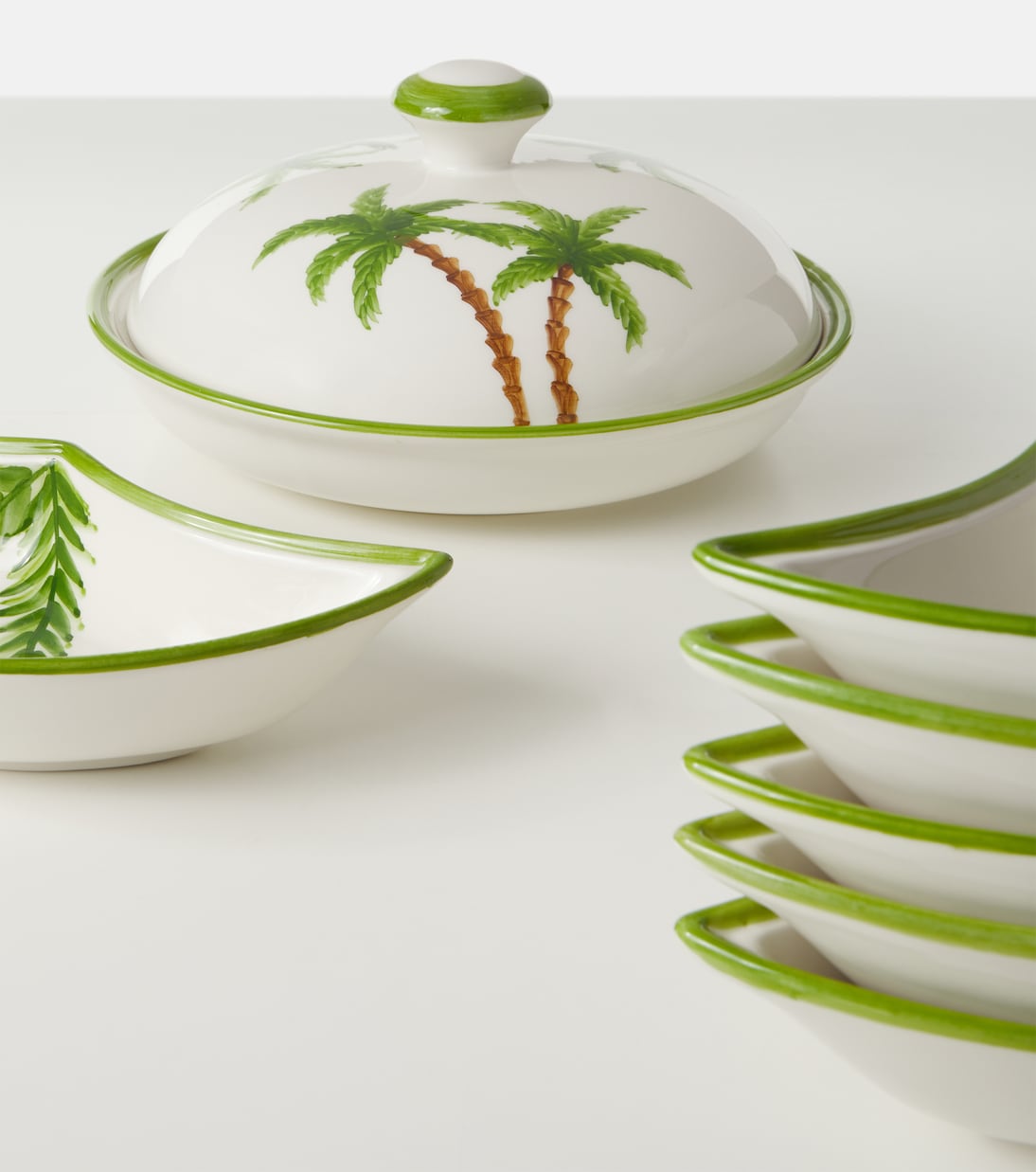 Palm ceramic tray set | Les-Ottomans