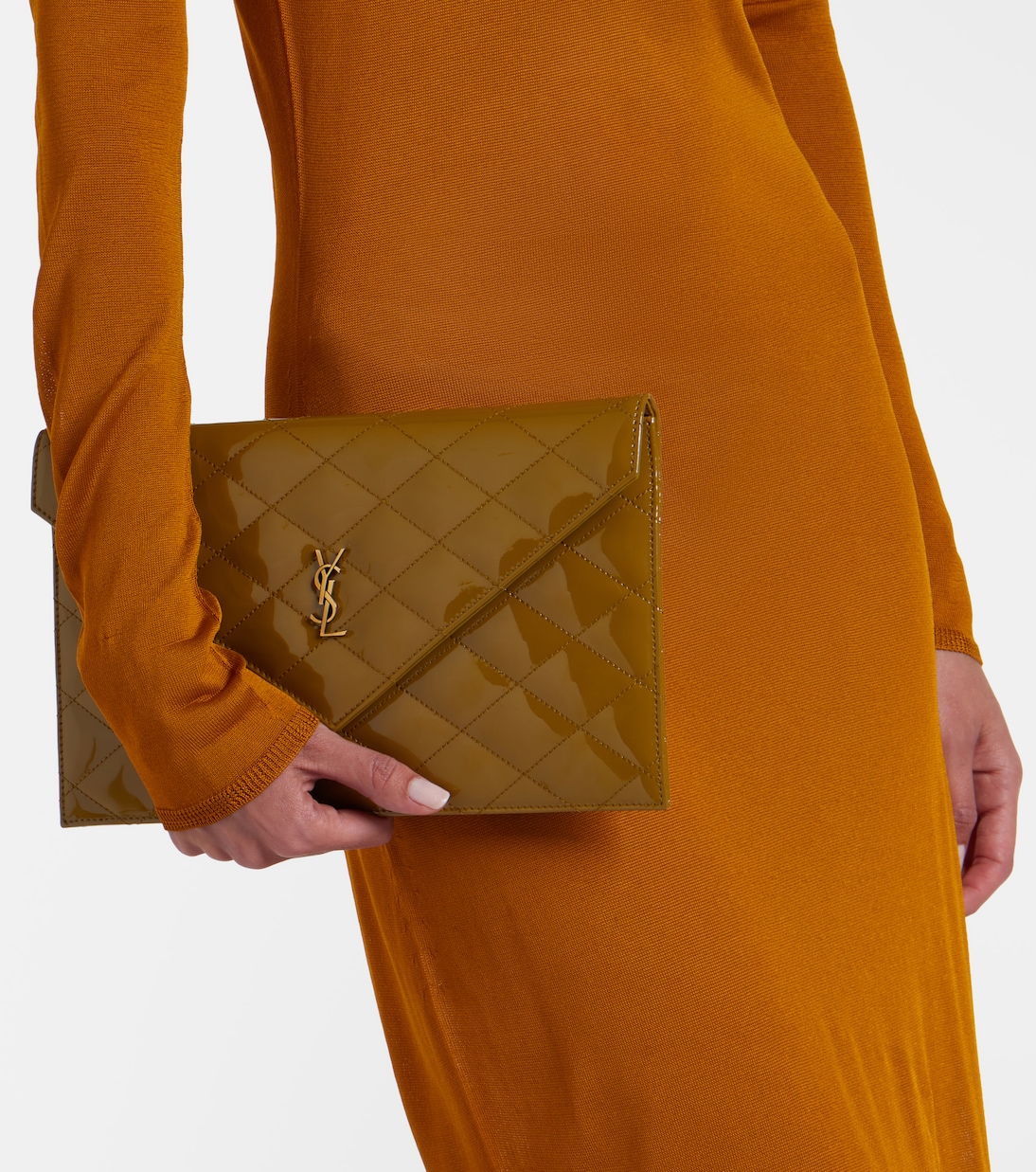 Clutch Paris aus Lackleder | Saint Laurent