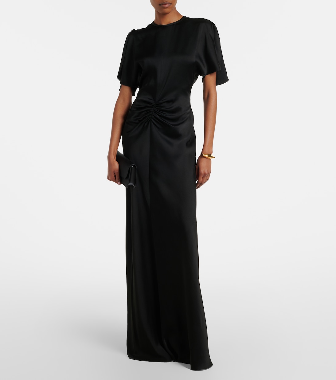 Dorian East-West satin clutch | Victoria Beckham