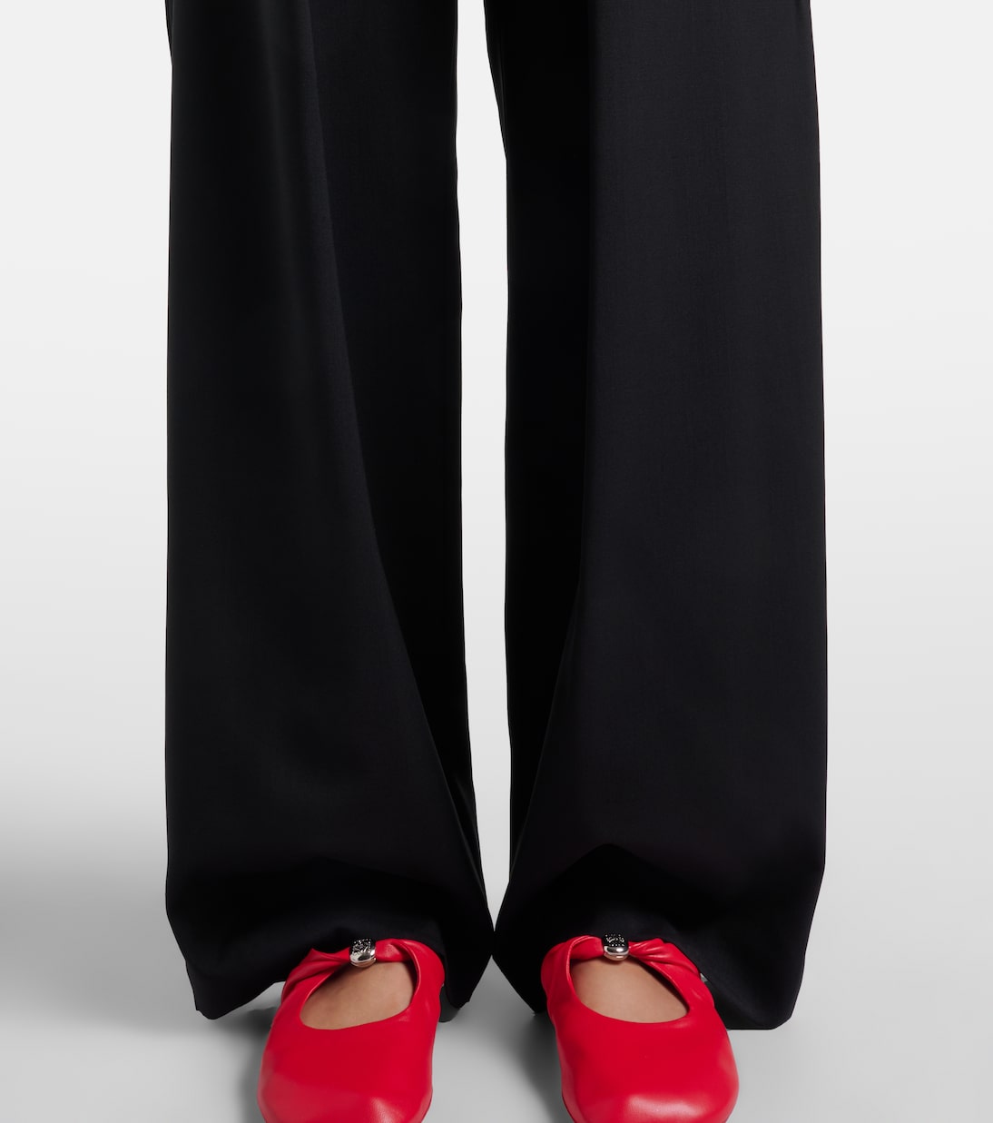  Logo wool mid-rise straight pants | Loewe
