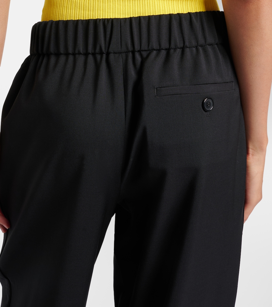  Logo wool mid-rise straight pants | Loewe