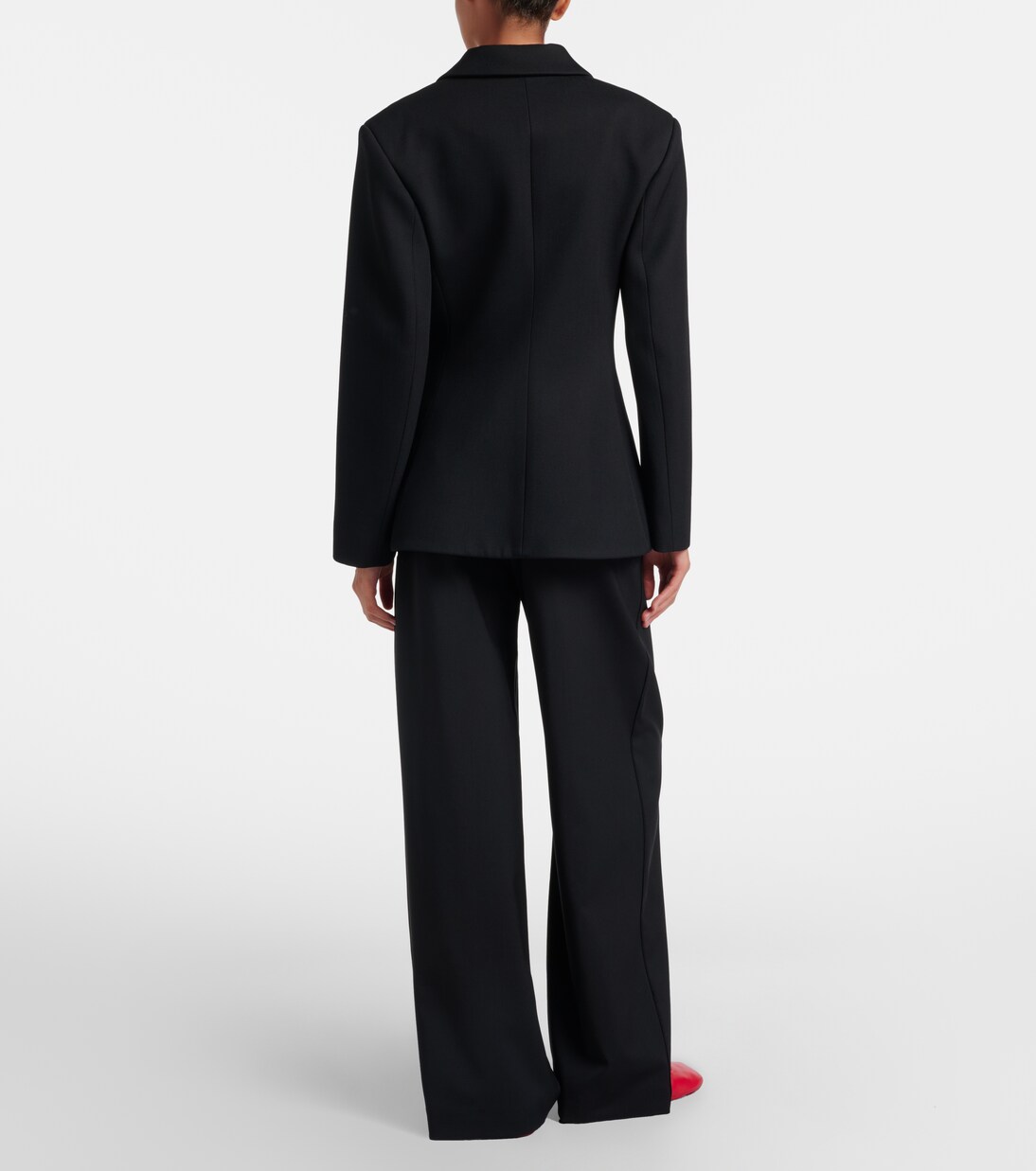  Logo wool mid-rise straight pants | Loewe