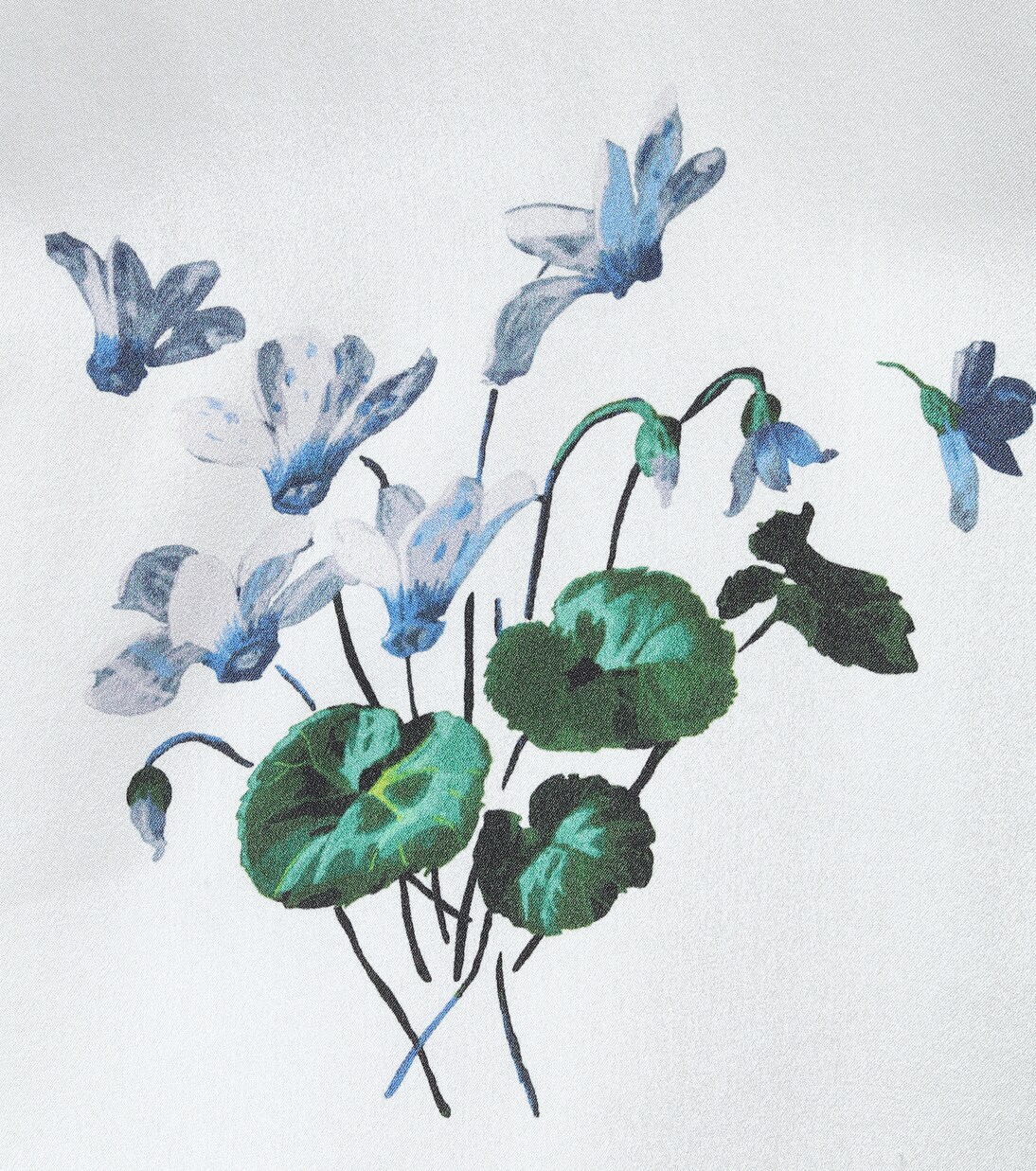 Top imprimé en satin de soie | Les Rêveries