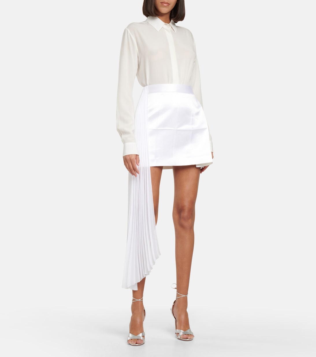 Plissierter asymmetrischer Minirock | Peter Do