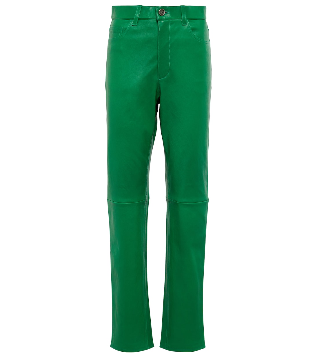 High-Rise Hose Terry aus Leder | Stouls