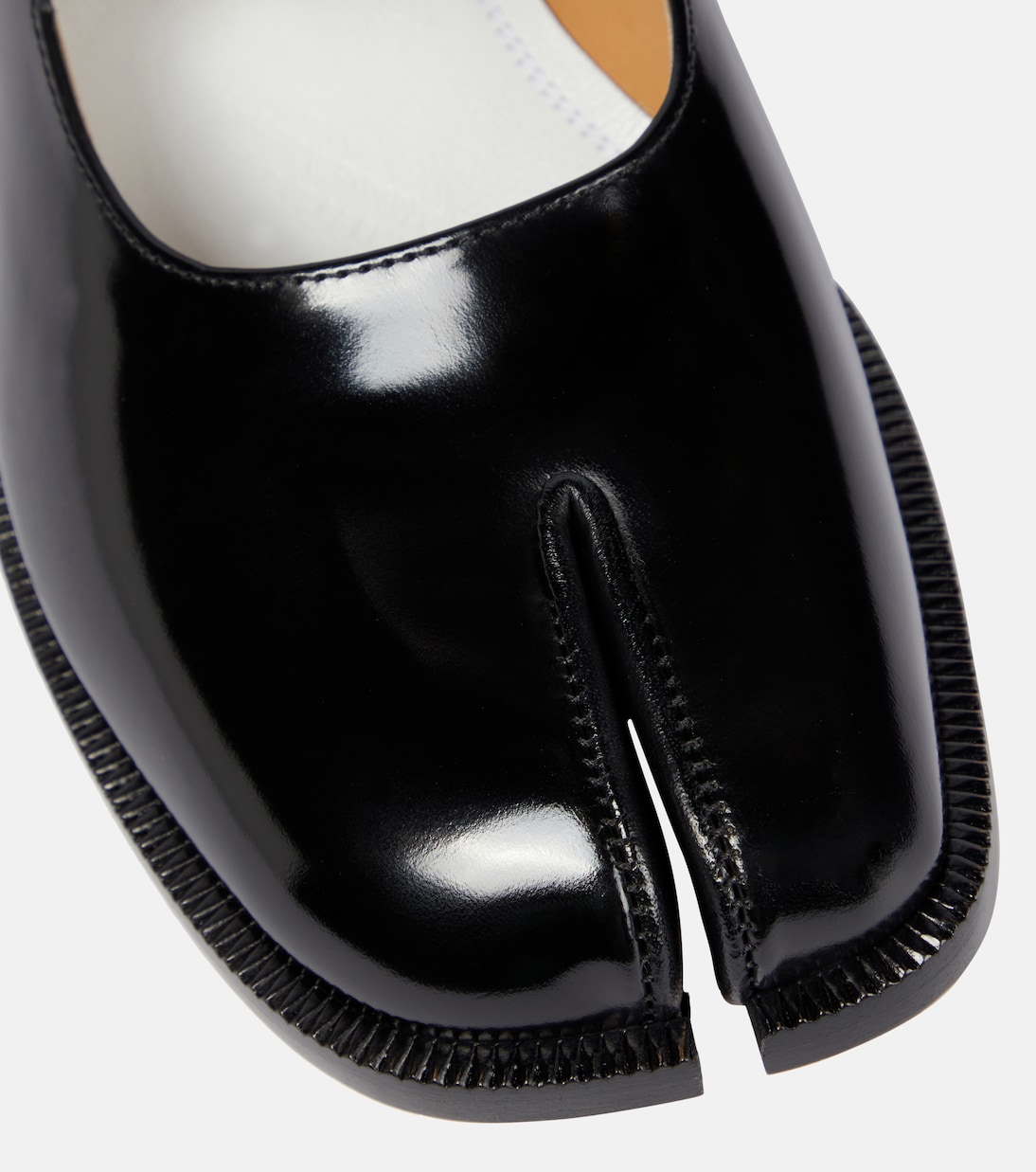 Tabi patent leather Mary Jane flats | Maison Margiela