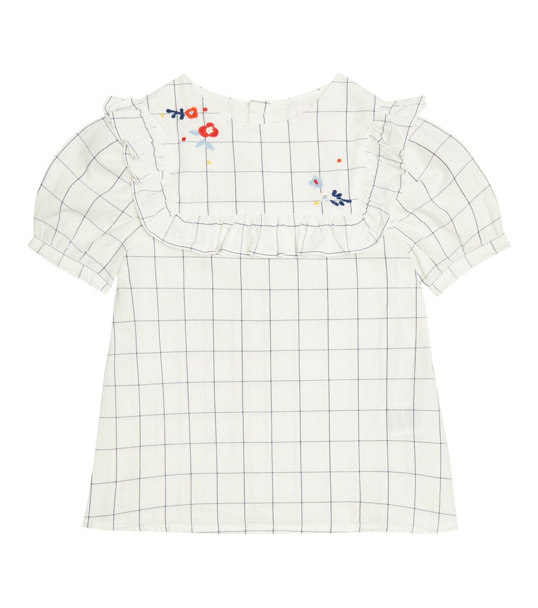 Cotton embroidered top | Bonpoint