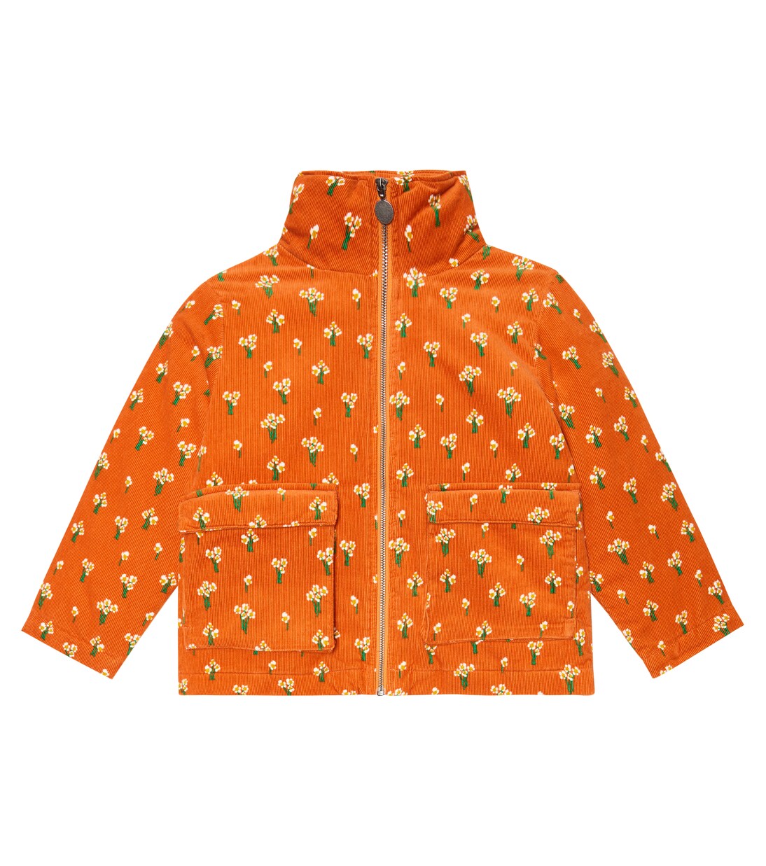 Veste matelassée en velours côtelé à fleurs | Stella McCartney Kids