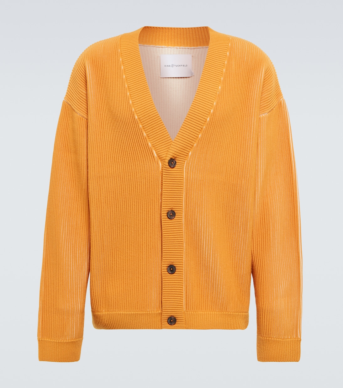 Ribbed wool cardigan | King & Tuckfield