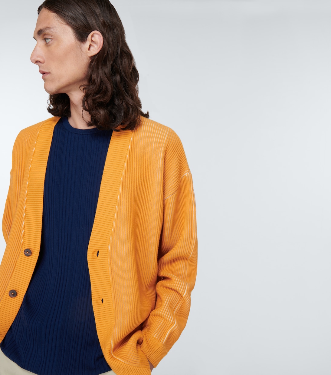 Ribbed wool cardigan | King & Tuckfield