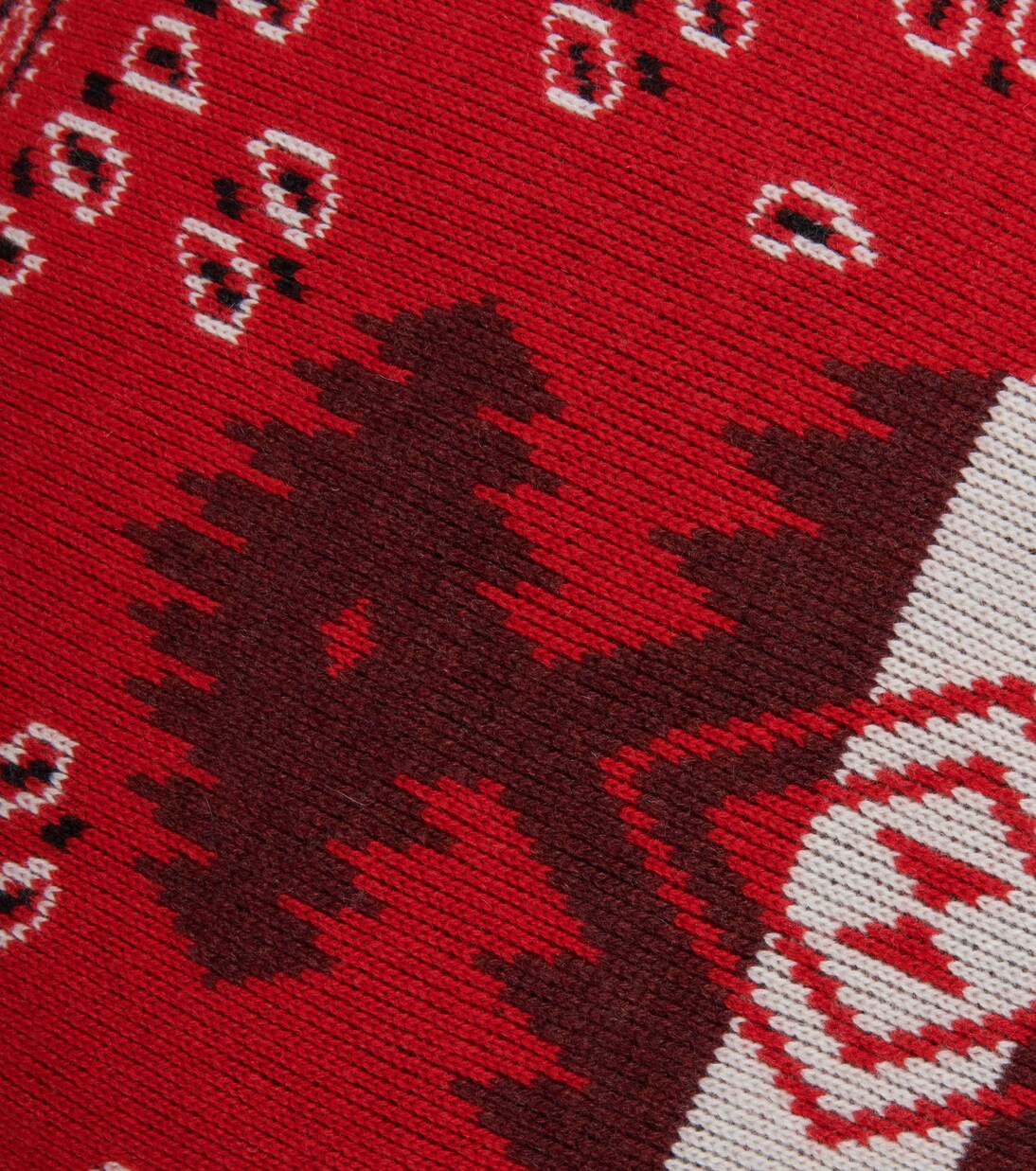 Bandana jacquard wool-blend cushion | Alanui