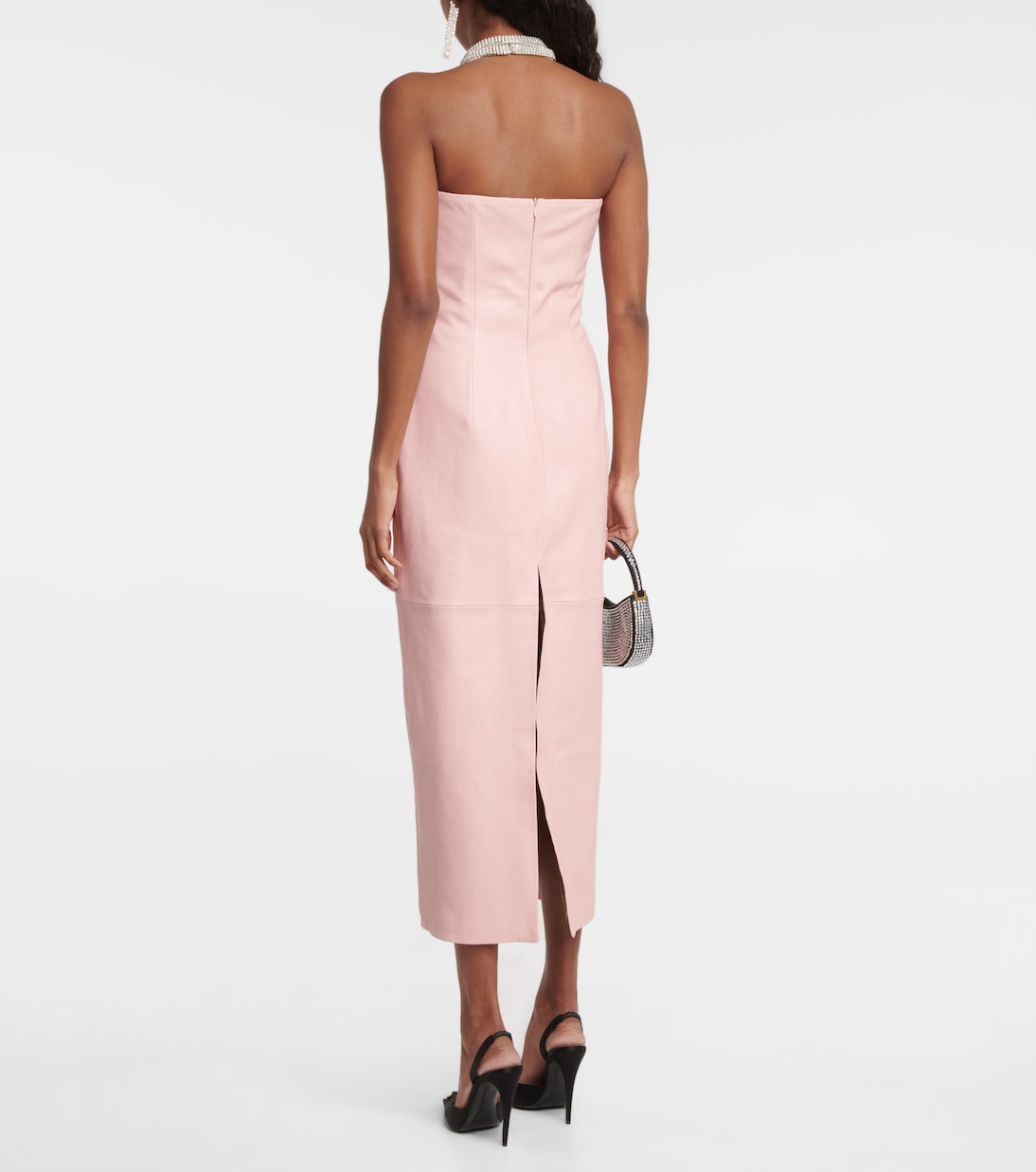 Robe bustier en cuir | Magda Butrym