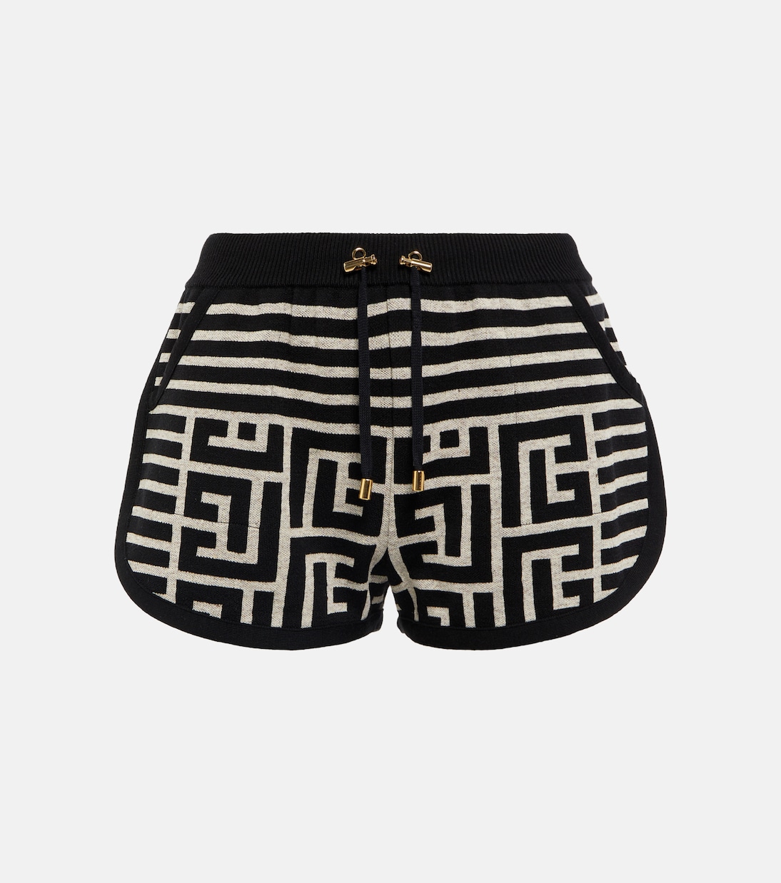 Shorts Monogram aus einem Wollgemisch | Balmain