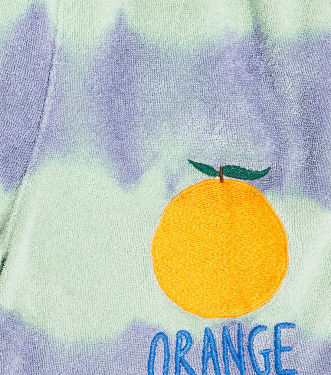 Tie-dye embroidered terry shorts | Jellymallow