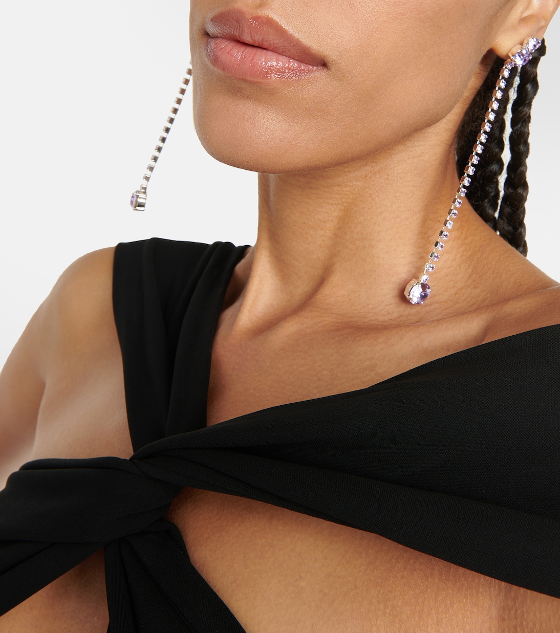 Crystal-embellished drop earrings | Magda Butrym