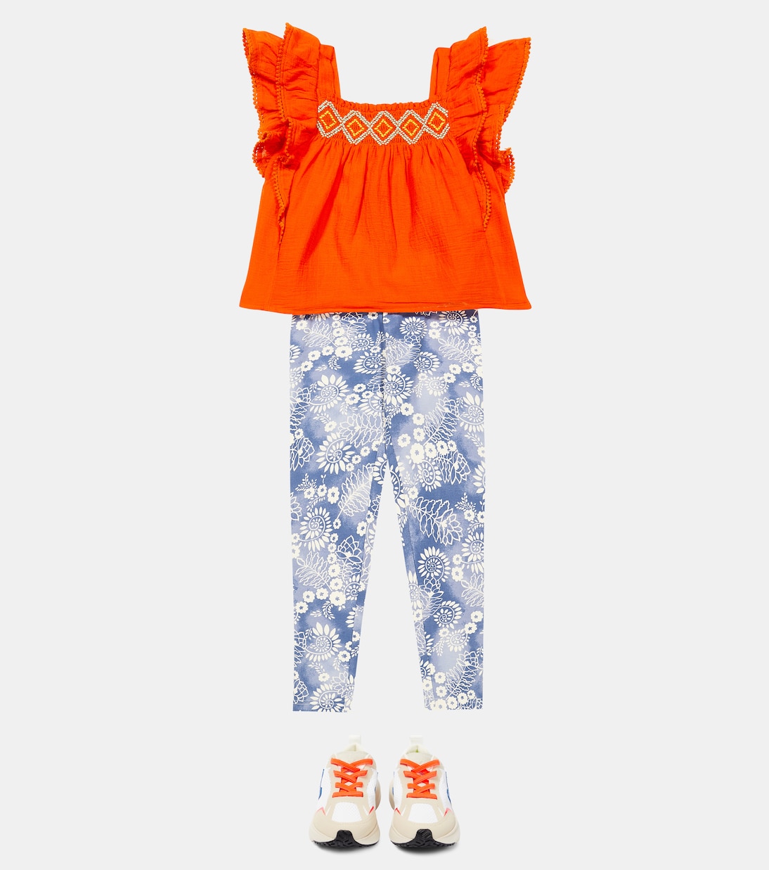 Ruffle-trimmed cotton top | Polo Ralph Lauren Kids