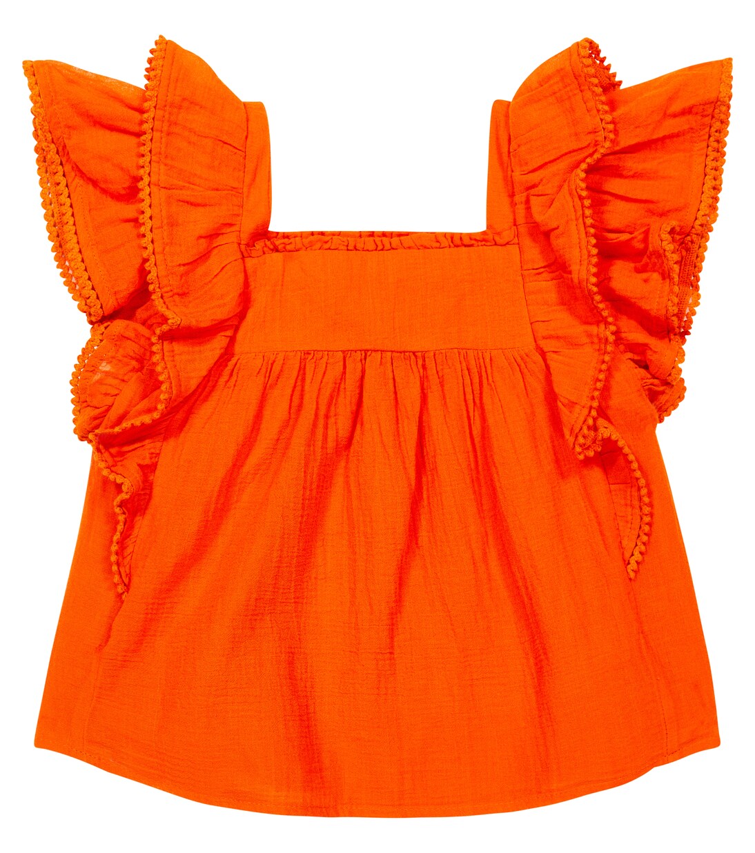 Ruffle-trimmed cotton top | Polo Ralph Lauren Kids