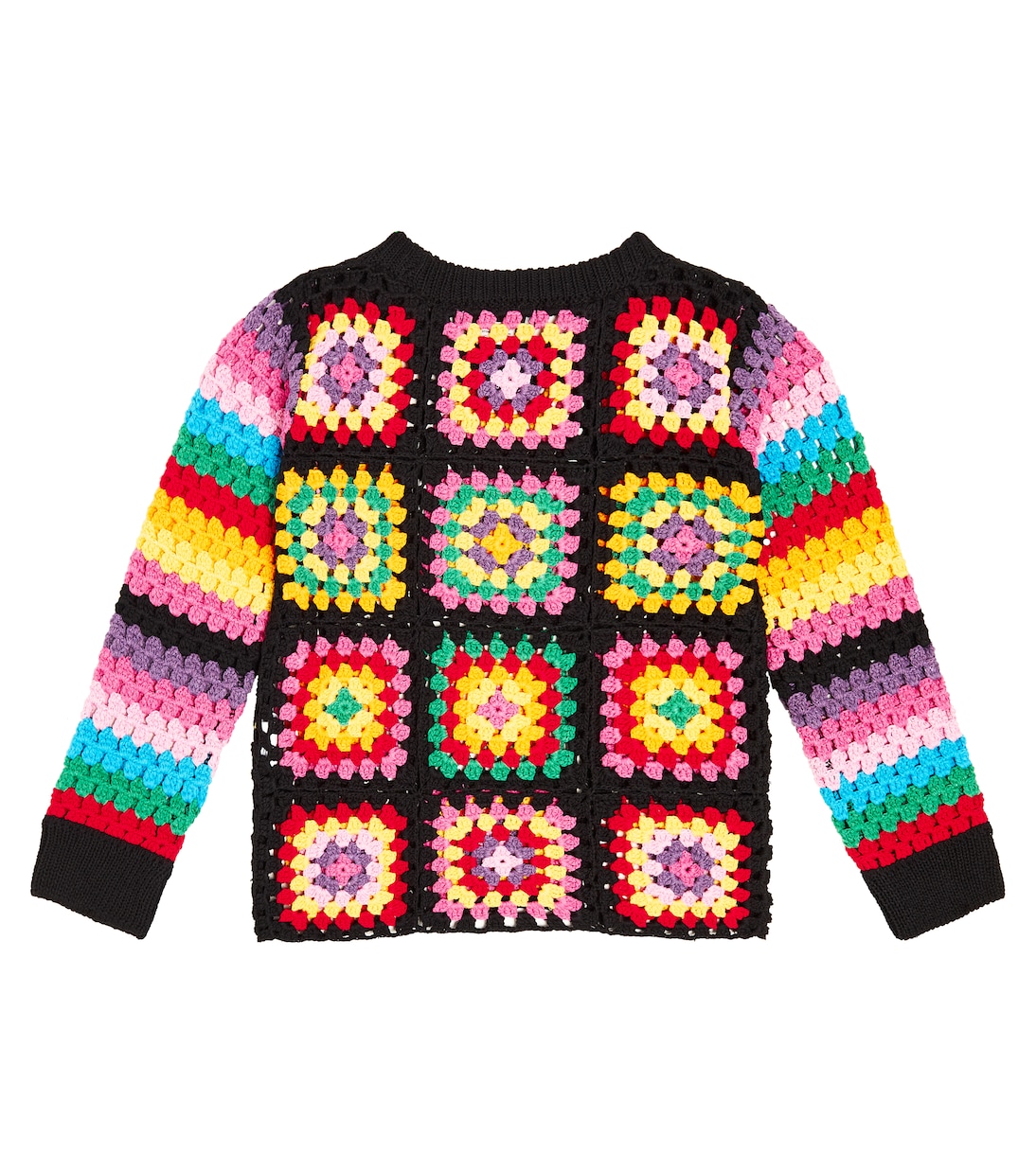 Cotton-blend crochet sweater | Stella McCartney Kids