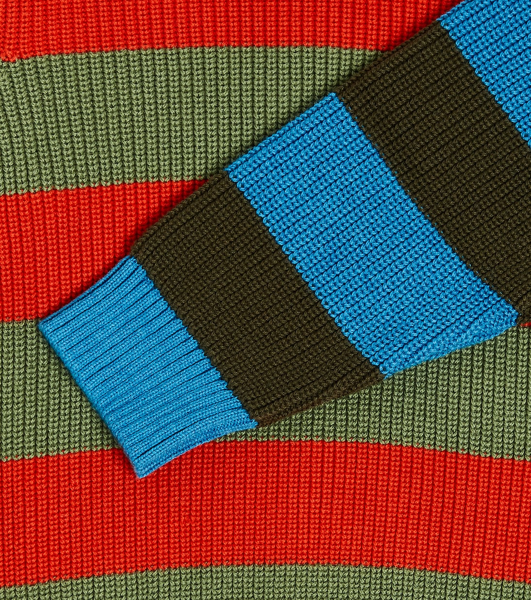 Striped cotton and wool sweater | Stella McCartney Kids