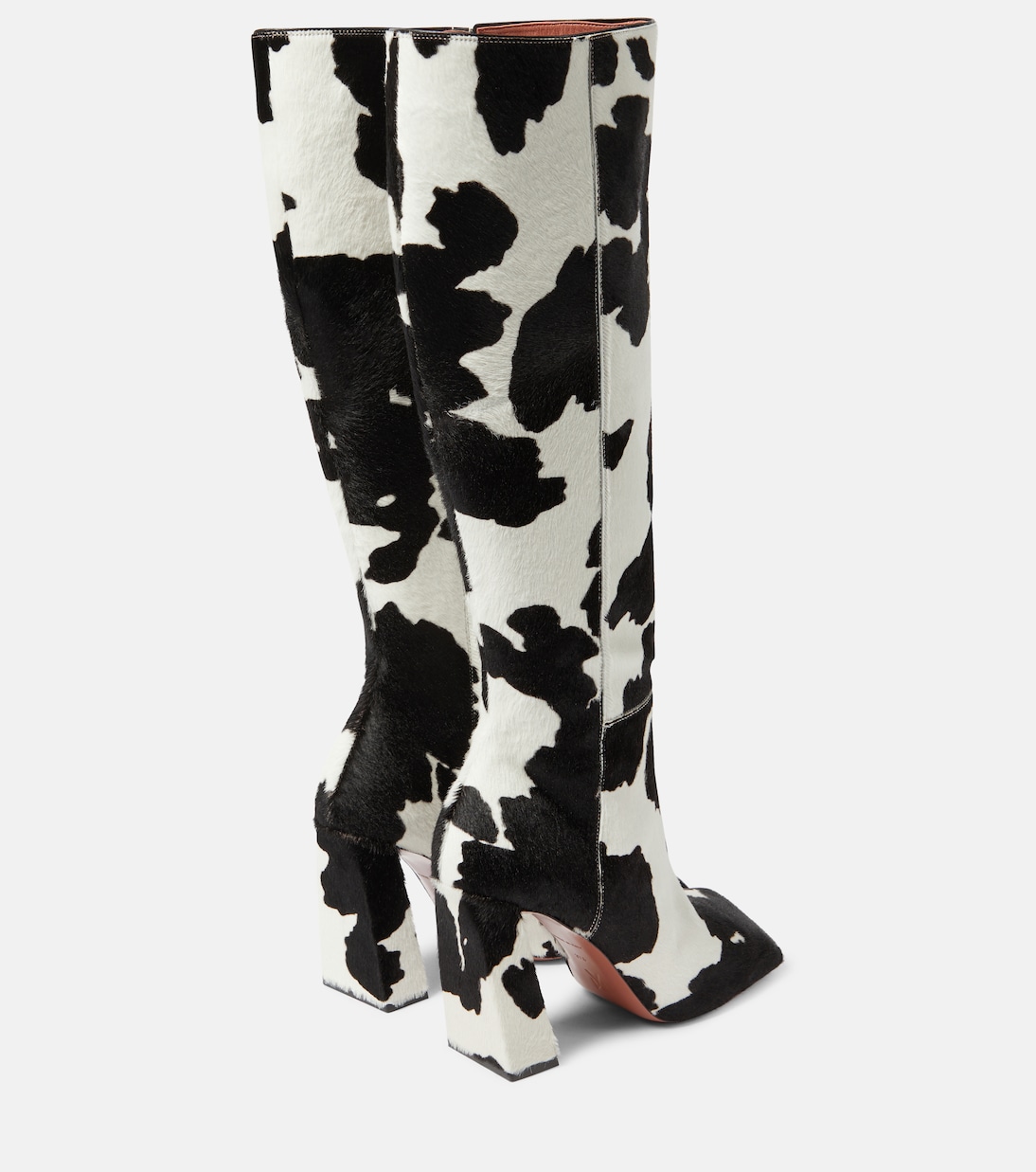 Botas altas Marine de pelo de becerro | Amina Muaddi