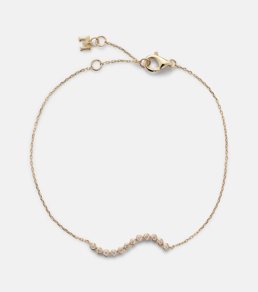 Bracciale in oro 14kt con diamanti | Mateo